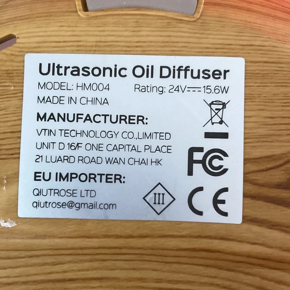 Ultrasonic Oil diffuser